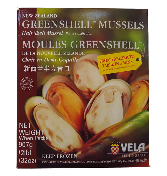 Frozen New Zealand Greenshell Mussels - Evergreen Seafood