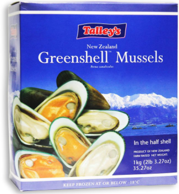 Frozen New Zealand Greenshell Mussels - Evergreen Seafood