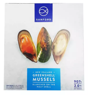 Frozen New Zealand Greenshell Mussels - Evergreen Seafood